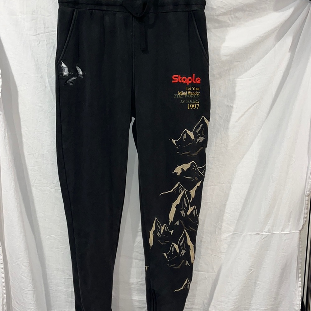 STAPLE men’s fleece joggers. Limited edition collection.